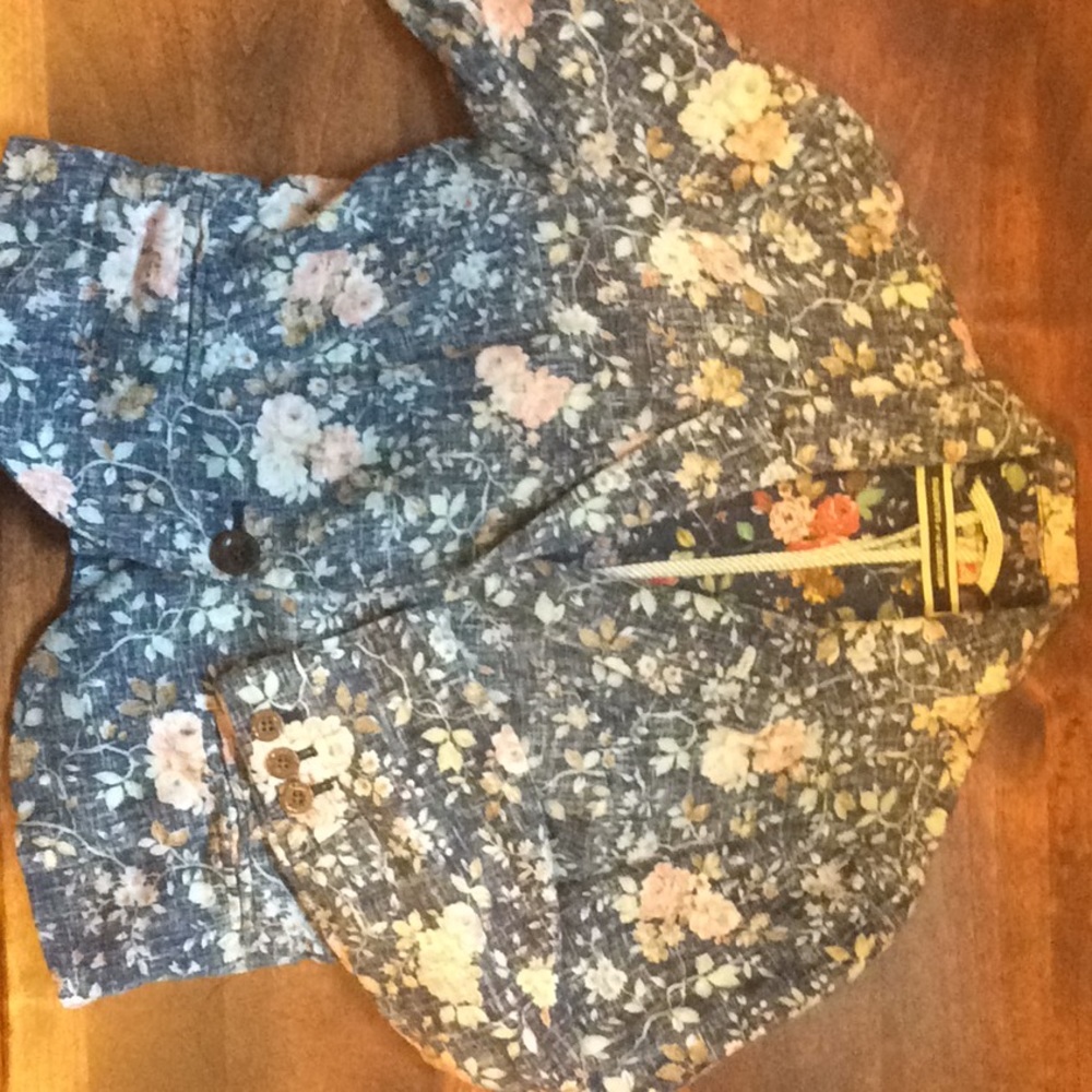 Anthropologie Linen Blazer